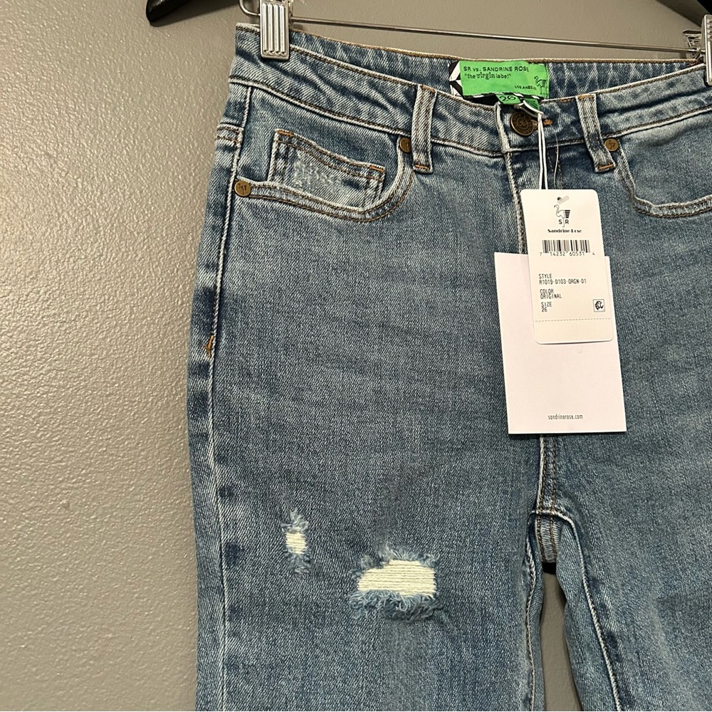NWT Free People Sandrine Rose Sz 26 Original Wash Straight Fit Jeans! - Picture 4 of 14